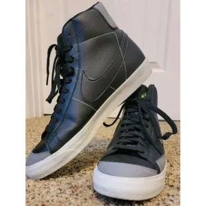 Size 13 - Nike Blazer '77 Vintage Mid Recycled Wool Pack - Black Electric Green
