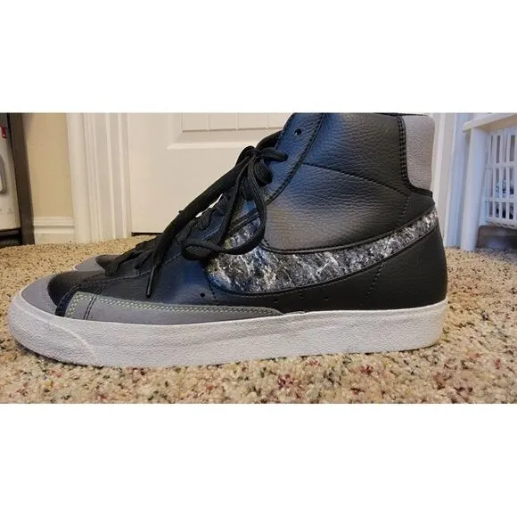 Size 13 - Nike Blazer '77 Vintage Mid Recycled Wool Pack - Black Electric Green