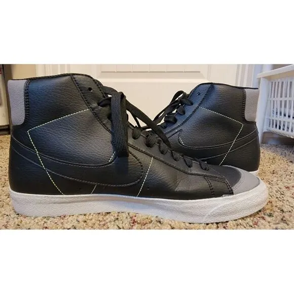 Size 13 - Nike Blazer '77 Vintage Mid Recycled Wool Pack - Black Electric Green