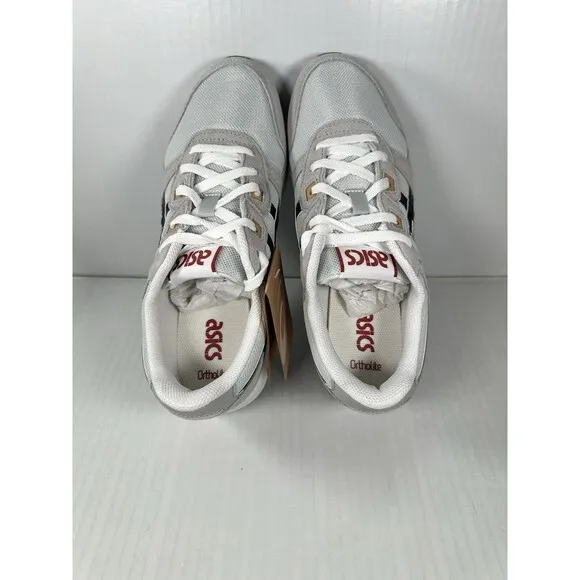Size 8 Mens Asics Lyte Classic Gray White Suede Shoes Sneakers Athletic NEW