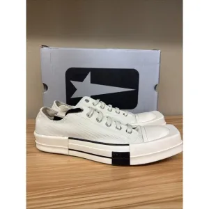 Size 9 - Converse Rick Owens x TURBODRK Chuck 70 Low Lily White