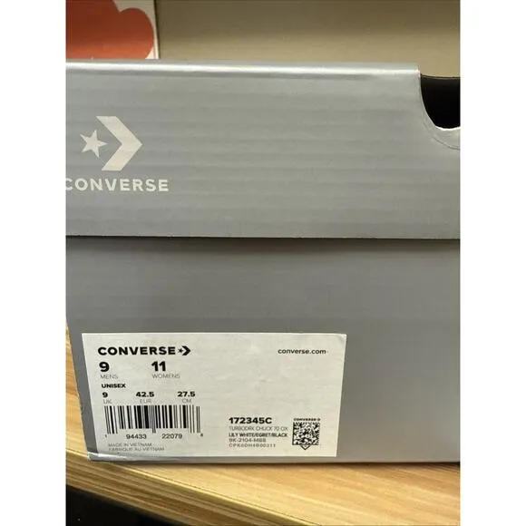 Size 9 - Converse Rick Owens x TURBODRK Chuck 70 Low Lily White