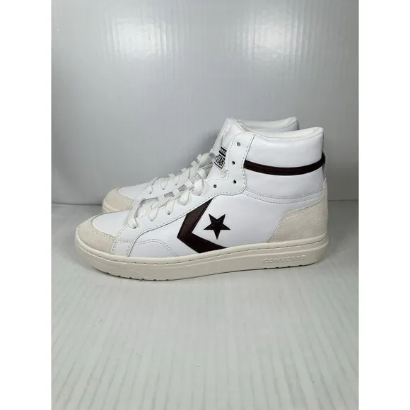 Size 9 Mens Converse Pro Blaze Classic Mid Shoes White Bloodstone Egret A08644C