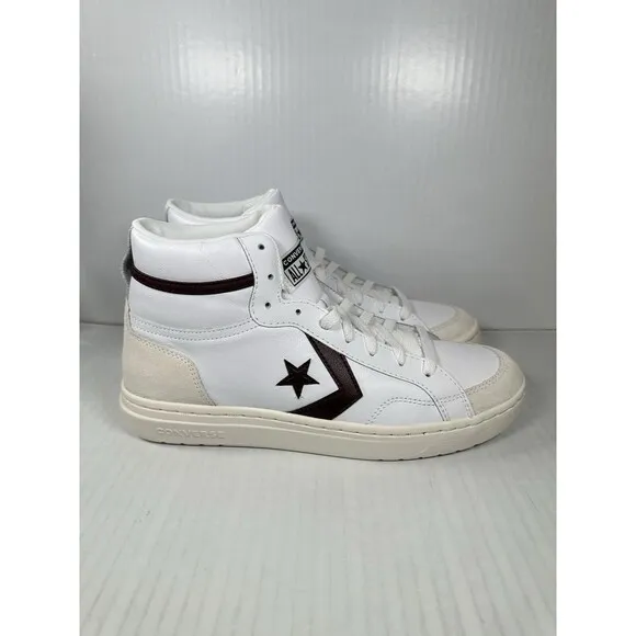 Size 9 Mens Converse Pro Blaze Classic Mid Shoes White Bloodstone Egret A08644C