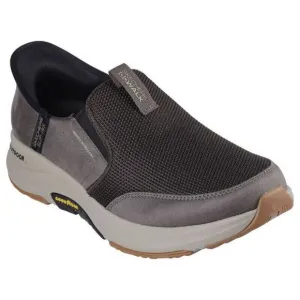 Skechers GO WALK Outdoor - Andes II 216425-BRN Men 9.5 Brown Walking Shoe KHD123