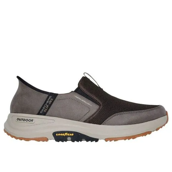 Skechers GO WALK Outdoor - Andes II 216425-BRN Men 9.5 Brown Walking Shoe KHD123