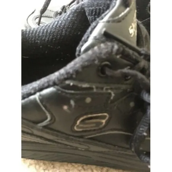Skechers Shape-Ups Women's Black Athletic Sneakers Shoes Toning Walking Size 8