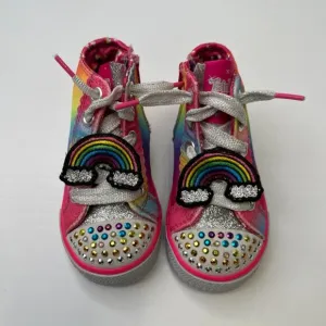 Skechers Shoe Baby 5 Girl Twinkle Toes Rainbow High Top Sparkle Sneaker Core No