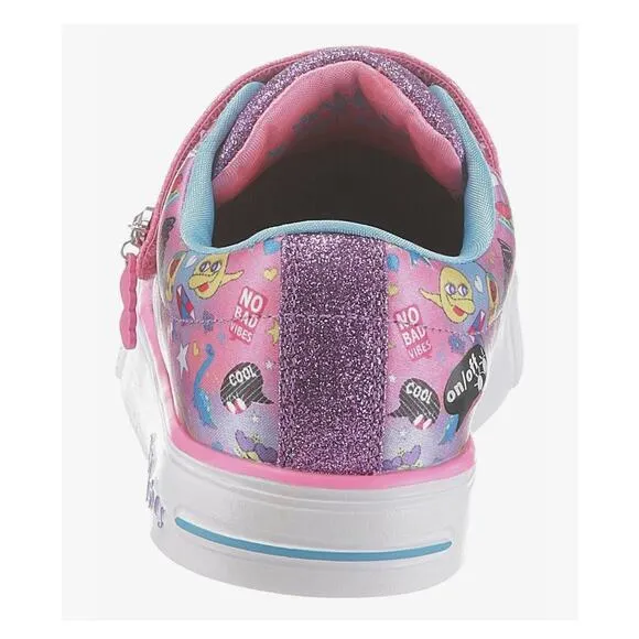 Skechers Twinkle Toes Emoji Twinkle Breeze Cutie Light Up Sneakers Shoes Size 2