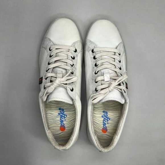 Softinos Women's Size 9.5 Suri Low Top Leather Sneakers