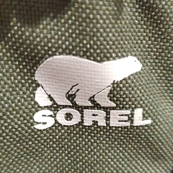 SOREL ARMY GREEN YOUTH YOOT PAC NYLON BOOTS SIZE 4 WINTER SNOW OUTDOOR WINREE