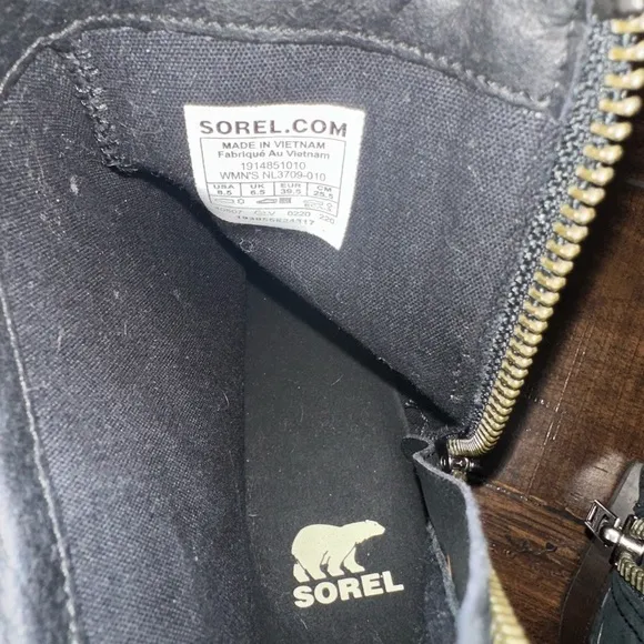 Sorel Black Ankle Booties