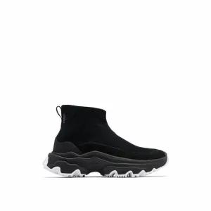 Sorel Black Sneakers with Stretchy Slip-On Design