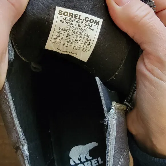 Sorel Joan Uptown Lace Boots Womens 9.5 Wedge Chic Feminine City Outdoors
