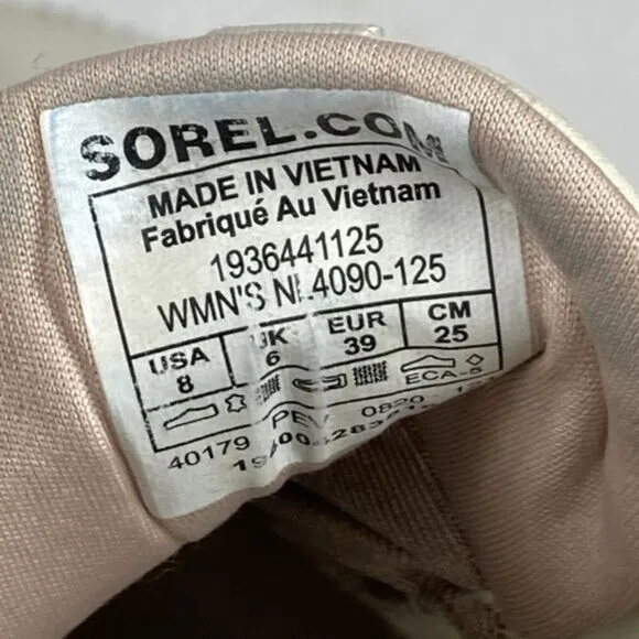 Sorel Out N About Athletic Sneaker 8 White Suede Classic Walking Lace Up Shoes