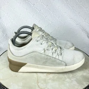 Sorel Out N About Athletic Sneaker 8 White Suede Classic Walking Lace Up Shoes