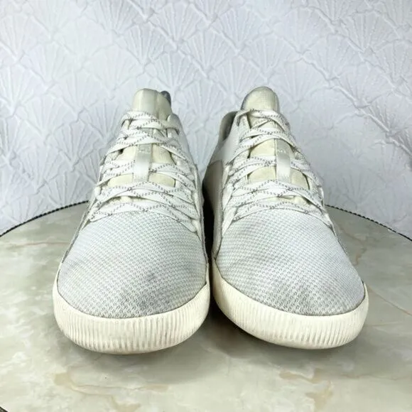 Sorel Out N About Athletic Sneaker 8 White Suede Classic Walking Lace Up Shoes
