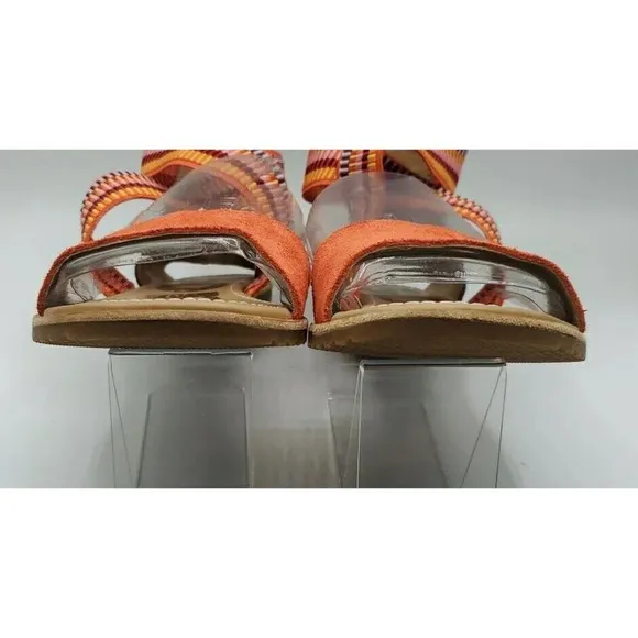 Sorel Women’s Size 6 Ella orange Ankle Scrappy Sandals New