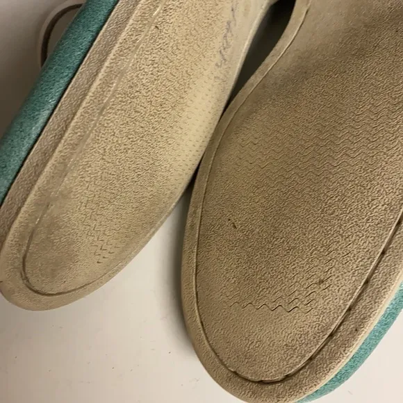 SPERRY Green Leather Top Sider Loafer Shoes 11.5