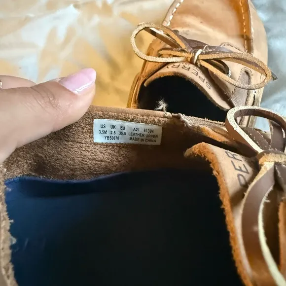 Sperry Kids Tan Boat Shoes