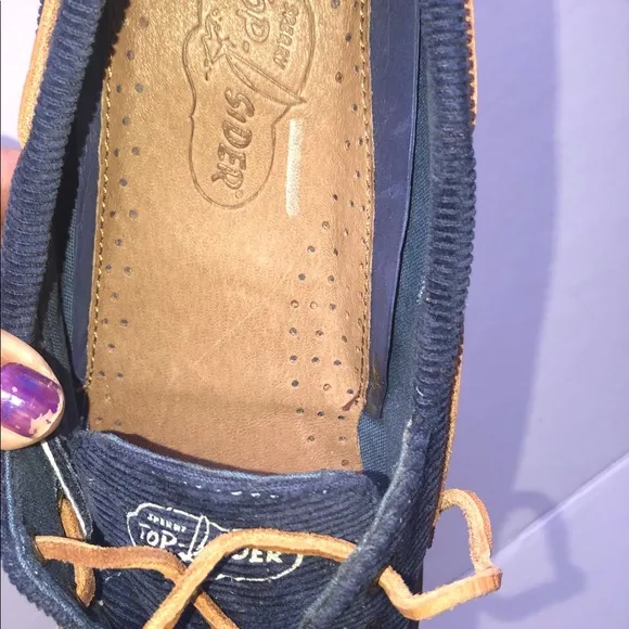 Sperry navy blue classic top sider shoes