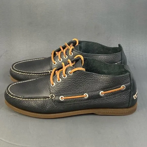 Sperry Top Sider Black Leather Chukka Boot shoes Men’s Size 11