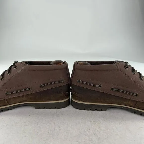 Sperry Top Sider Mens Carson Brown Chukka Boots US 9.5 M Leather Moc Lace Shoes