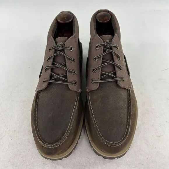Sperry Top Sider Mens Carson Brown Chukka Boots US 9.5 M Leather Moc Lace Shoes