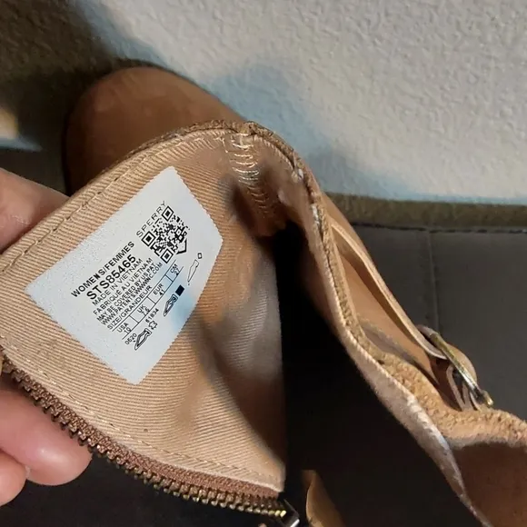 SPERRY WOMEN'S TAN LEATHER ANKLE BOOTS SIZE 10