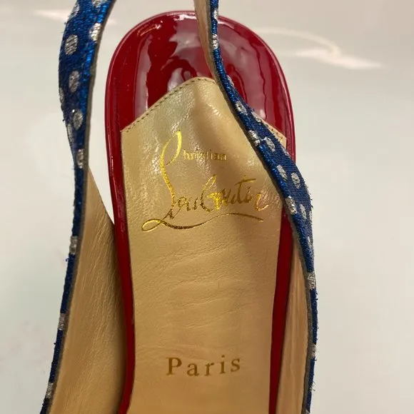 🌷❤️‍🔥SPRING SALE 🔥 FINAL PRICE🌷💥Christian Louboutin Lady Peep 150 Sling 36