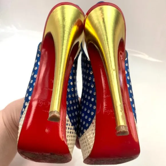 🌷❤️‍🔥SPRING SALE 🔥 FINAL PRICE🌷💥Christian Louboutin Lady Peep 150 Sling 36