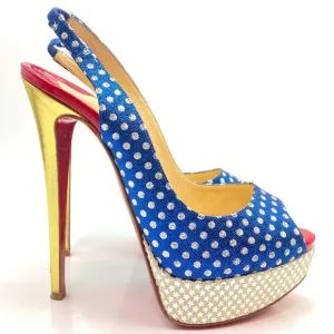🌷❤️‍🔥SPRING SALE 🔥 FINAL PRICE🌷💥Christian Louboutin Lady Peep 150 Sling 36
