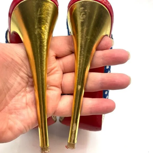 🌷❤️‍🔥SPRING SALE 🔥 FINAL PRICE🌷💥Christian Louboutin Lady Peep 150 Sling 36