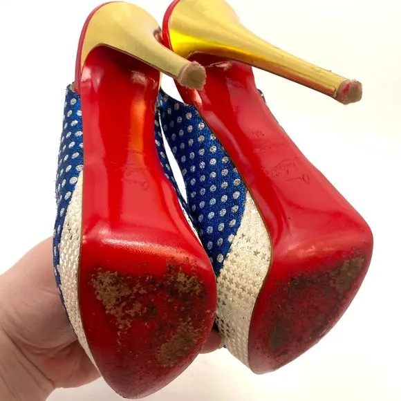 🌷❤️‍🔥SPRING SALE 🔥 FINAL PRICE🌷💥Christian Louboutin Lady Peep 150 Sling 36