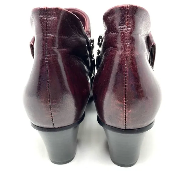 Spring Step Azzuro Bootie in Bordeaux leather