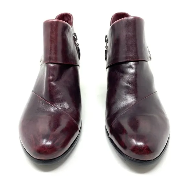 Spring Step Azzuro Bootie in Bordeaux leather