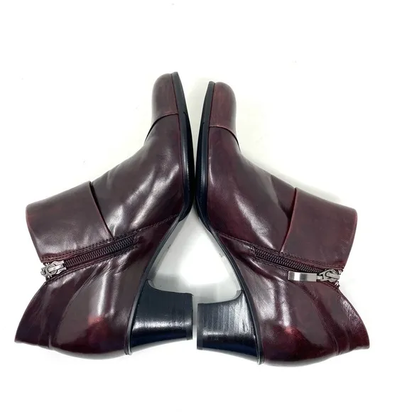 Spring Step Azzuro Bootie in Bordeaux leather