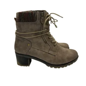Spring Step Hellewn Taupe Combat Boots w/ Heel (Size 41/9.5-10)