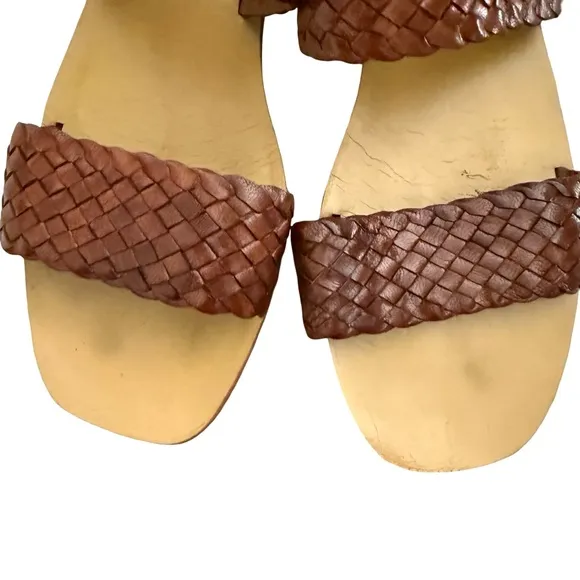 St. Agni Piers Woven Slide Sandals Sz 39