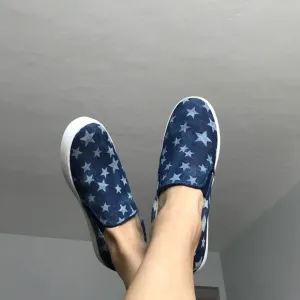 Star Printed Canvas Shoes