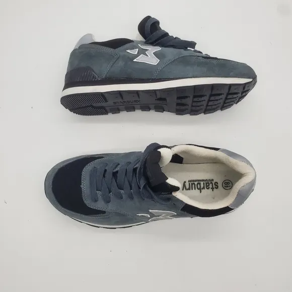 Starbury Classic Runner Suede Trainers Men's 12 Shoes Grey Silver 2024
