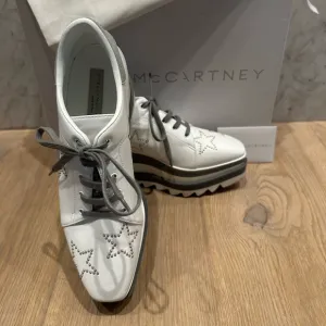 Stella McCartney Plas S Gomma White with Silver Stud Star Platform