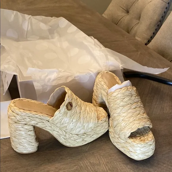 Stella McCartney Woven Platform Mules