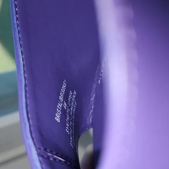 Steve Madden Bristal purple slip on platform shoes-6