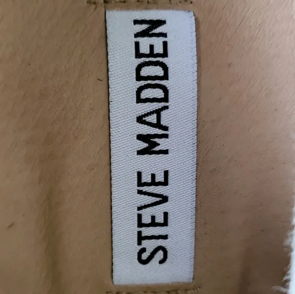Steve Madden Carmel Brown Leather Platform Loafers Size 11 New