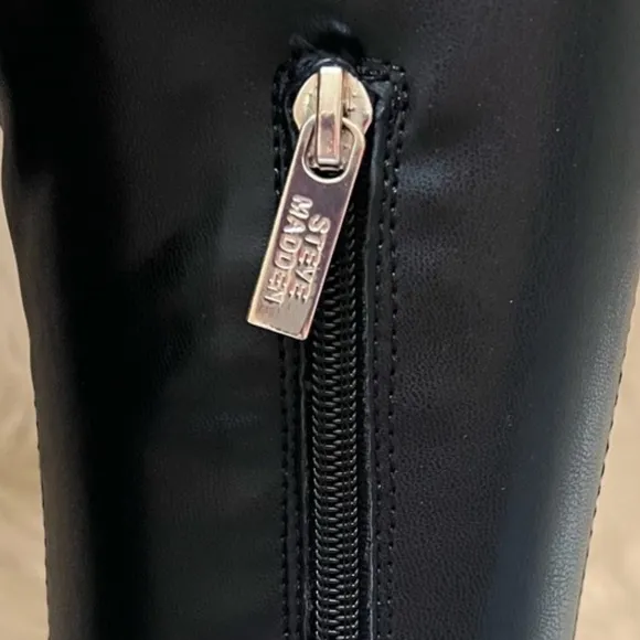 Steve Madden | Expedite Over The Knee Boots RARE In Black Paris Size 7.5 NEW