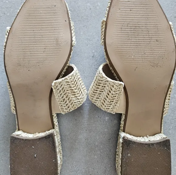 🌴Steve Madden  Jaron  cream Straw Sandals 🌴