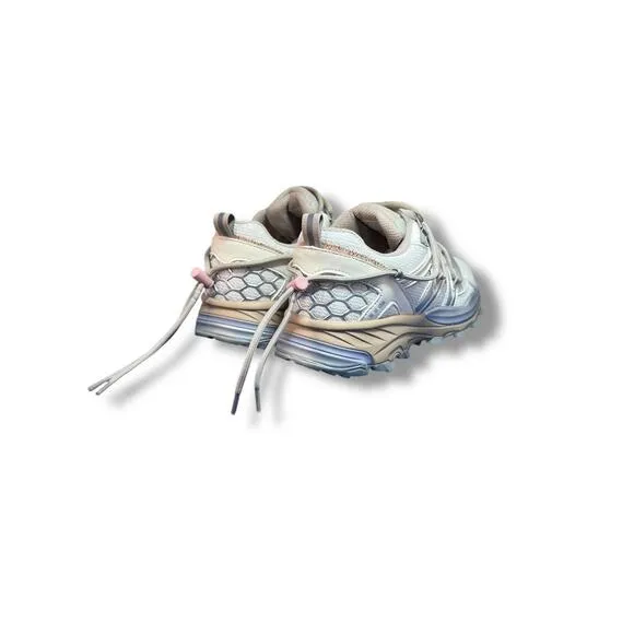 Steve Madden Watts Sneakers Women's 7.5 Beige Mesh Chunky Trail Bungee Cord Lace