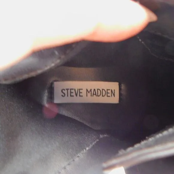 Steve Madden Women's Black Harper Ankle Boots Size 8 New