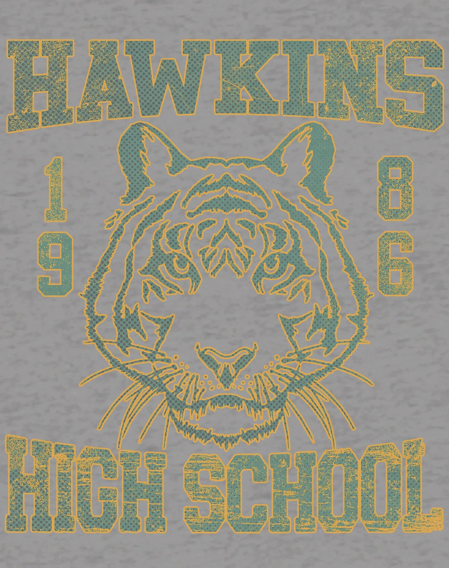 Stranger Things Hawkins High Tigers Varsity Retro Official Women's T-Shirt